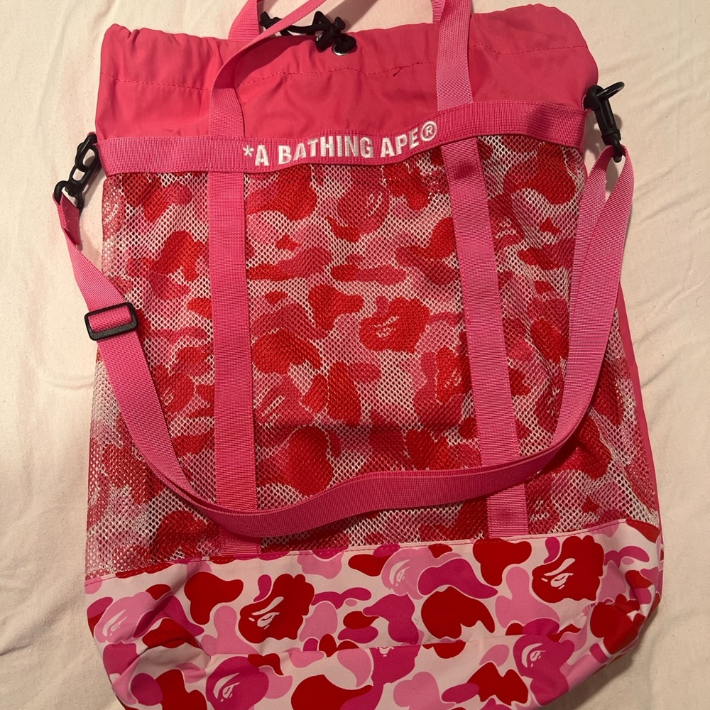 ‼️SOLD‼️Bape mesh tote bag